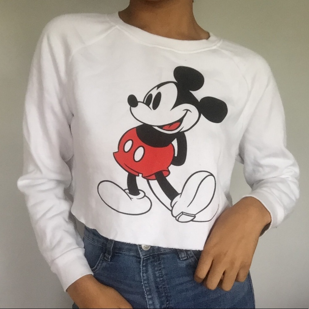 Mickey Mouse Cropped Sweater